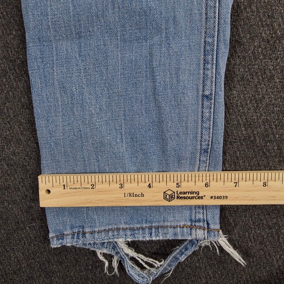 Abercrombie Fitch Women's 00 The Ankle Straight Ultra High Rise Jeans Light Wash - Picture 9 of 9